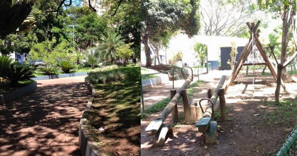 Praças de São Caetano do Sul apresentam boas áreas de convívio (Foto Reprodução/Montagem/TripAvdisor)