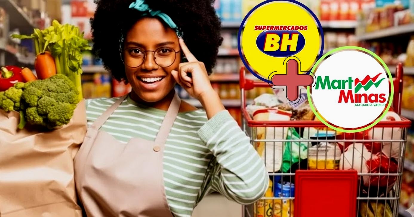 Supermercado chega em BH para desbancar a concorrência (Foto Reprodução/Montagem/TV Foco/Canva/GMN/Logos/Lennita)