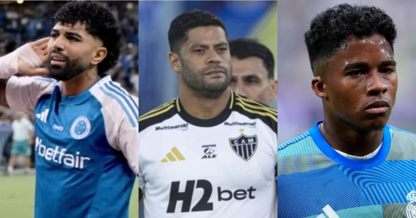 Gabigol no Santos, Huck no Fluminense e novo time de Endrick - Montagem/TV FOCO