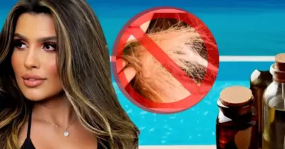 Blindagem até debaixo d’água: Óleo natural protege os seus fios do cloro e do sal