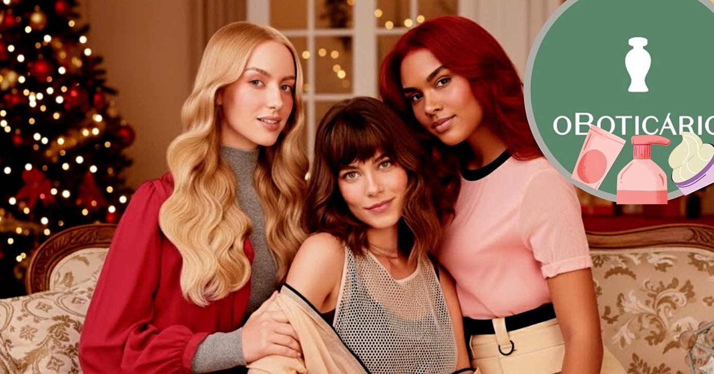 4 produtos da Boticário promete um cabelo impecável e sem frizz (Foto Reprodução/Montagem/Lennita/Canva/Catálogo Boticário/Modificado pelo GMN)