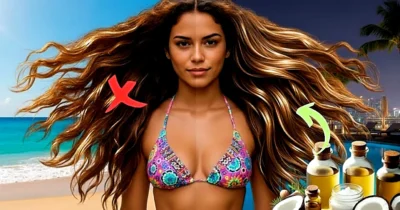 Se livre do efeito palha no cabelo com esse óleo e tenha cabelos de sereia (Foto Reprodução/Montagem/Lennita/Tv Foco/Canva/GMN/Lennita)