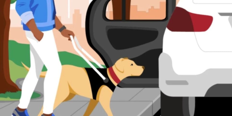 Uber lança novo recurso para quem tem cão-guia (Reprodução: Divulgação)