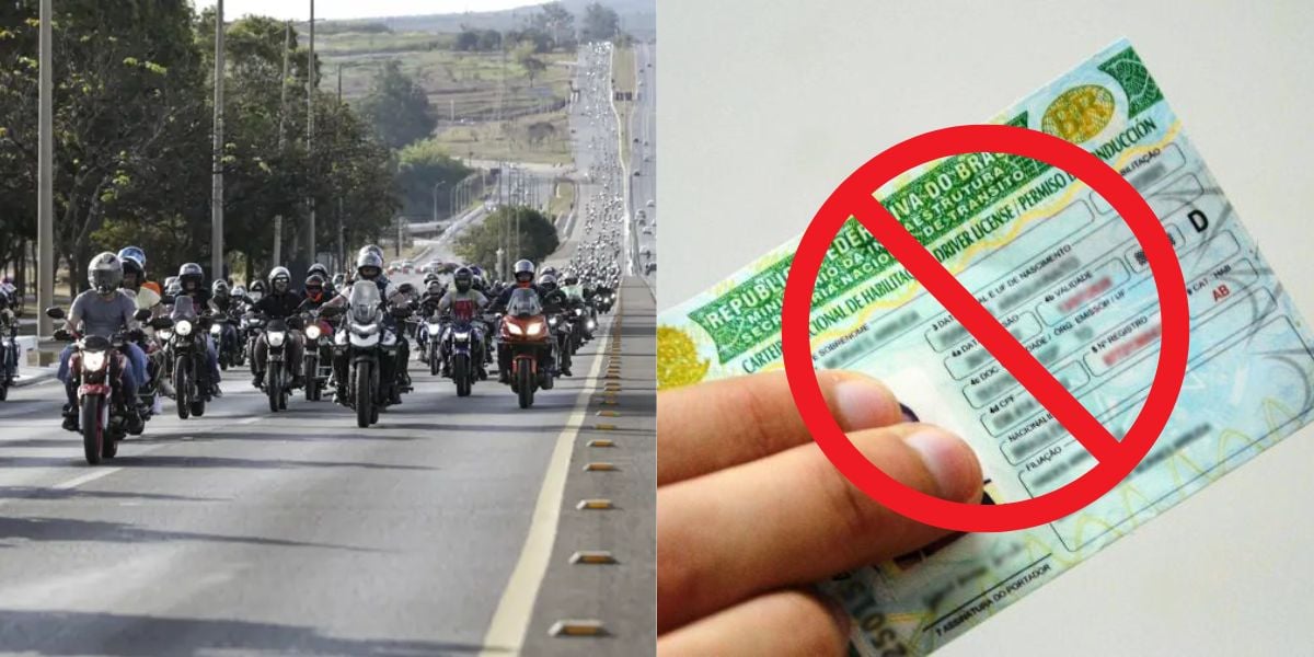 5 infrações que suspendem a CNH dos donos de motos (Reprodução: Montagem TV Foco)