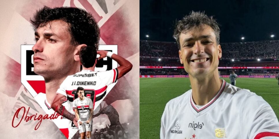 Dinenno deixa o São Paulo (Reprodução: Instagram)