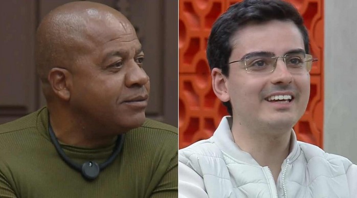 Toninho Tornado e Dudu Camargo foram rivais em A Fazenda 17 (Foto: Reprodução / Record)

