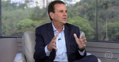 Eduardo Paes está ciente sobre demolição de restarante Popular (Foto: TV GLOBO)
