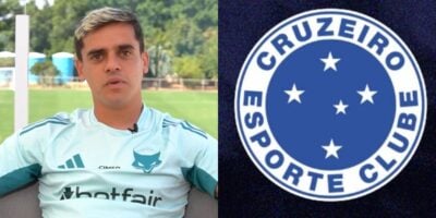 Fagner e atacante fora do Cruzeiro hoje (Reprodução: TV Cruzeiro)