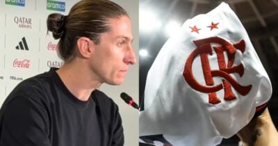 Filipe Luís no Flamengo - Foto: Montagem/Instagram