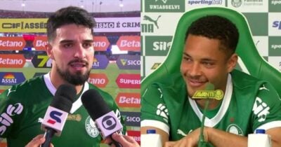 Flaco López e Vitor Roque podem sair do Palmeiras (Foto: Reprodução/ Internet)