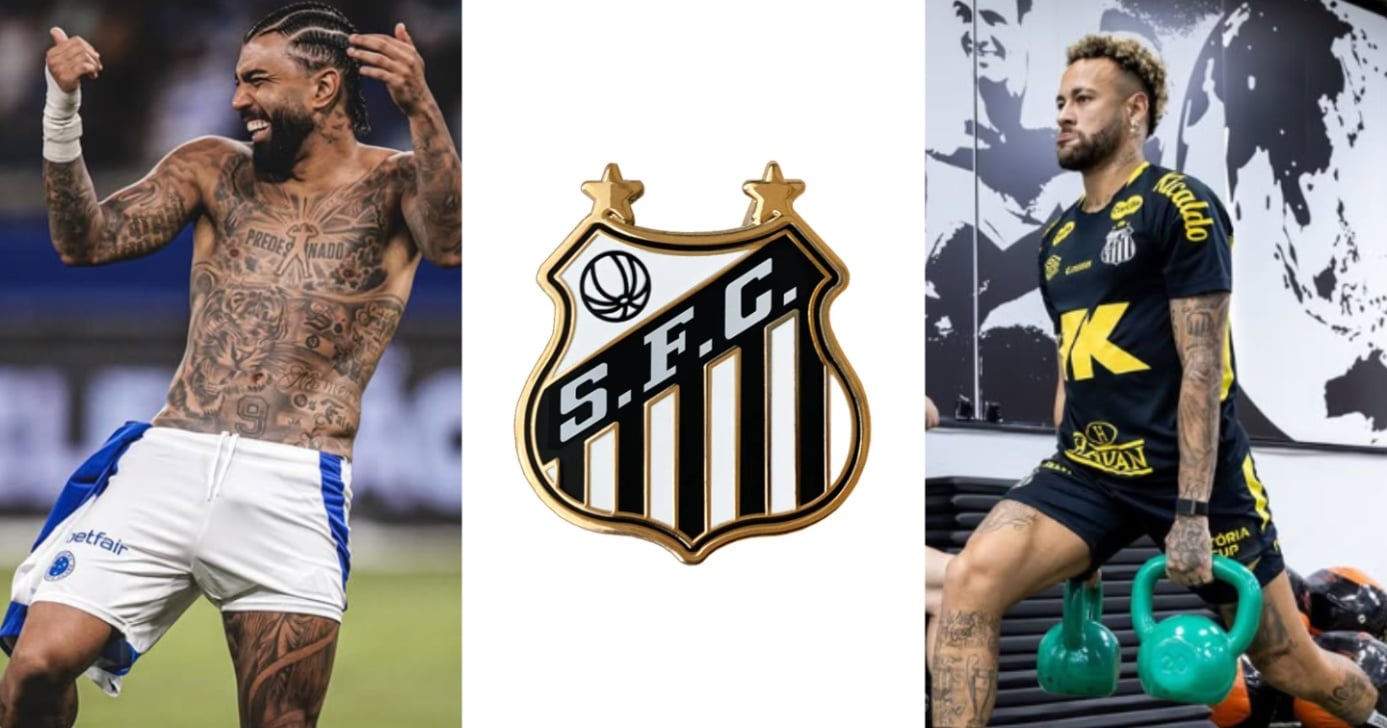 Santos informa que quer contratar Gabigol em 2026 - Montagem/Instagram