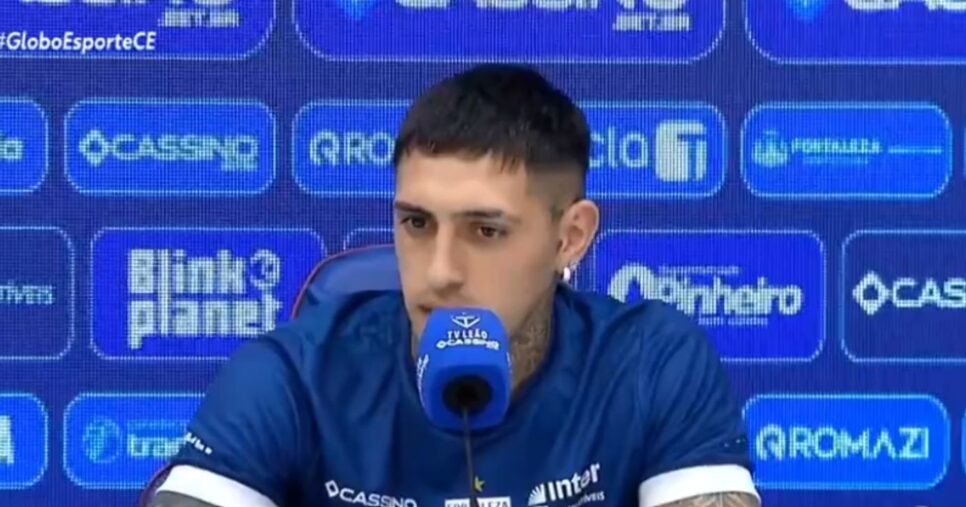 O zagueiro Gastón Ávila pode jogar no São Paulo em 2026 (Foto: Reprodução/ Globo)