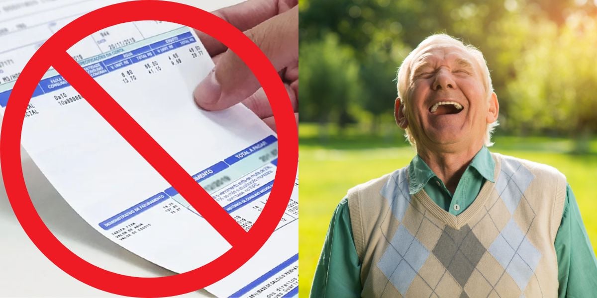 Alguns idosos 60+ contam com isenção na conta de água (Reprodução: Montagem TV Foco)