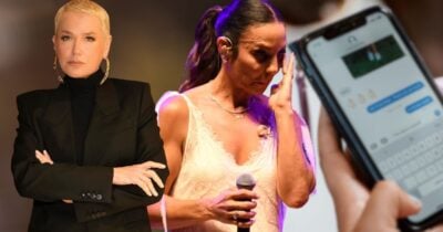 Ilustração de print vazado, Xuxa e Ivete Sangalo (Foto: Reprodução / Canva / Instagram / Montagem TV Foco)