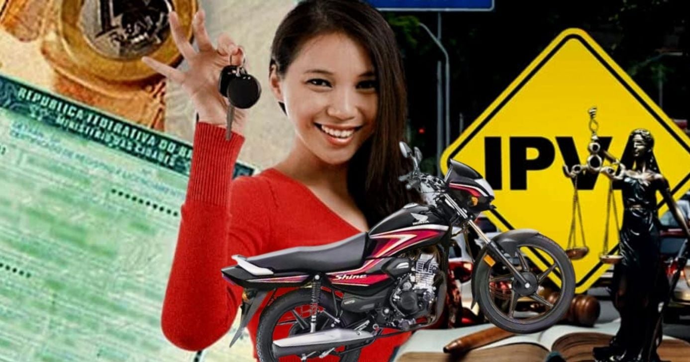 Saiba como esses motociclistas podem garantir a isenção do IPVA em 2026 (Foto Reprodução/Montagem/Lennita/TV Foco/Canva)