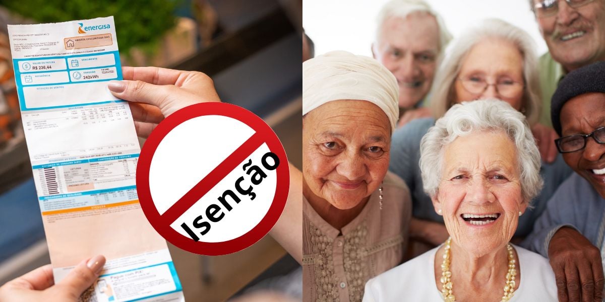 Isenção da conta de luz para lista idosos em 2026 (Reprodução: Montagem TV Foco)
