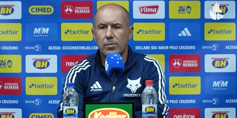 Leonardo Jardim não tem permanência garantida no Cruzeiro (Reprodução: TV Cruzeiro)