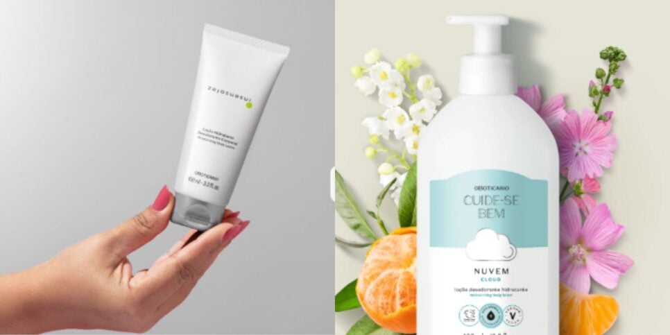 Loções Boticário para hidratar a pele das idosas (Reprodução: Boticário)