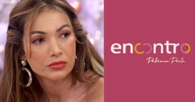 Patrícia Poeta e logo do Encontro (Foto: Reprodução / Globo)