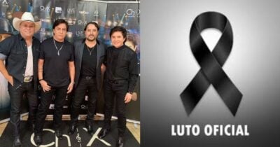 Chitãozinho e Xororó com os irmãos, Maurício e Mauri Lima — Foto: Reprodução/ Internet