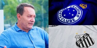 Pedrinho BH arranca atacante do Santos antes de jogo contra o Cruzeiro (Reprodução: Youtube / Samuca TV)