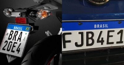 Placas de carro e moto - Foto: Internet