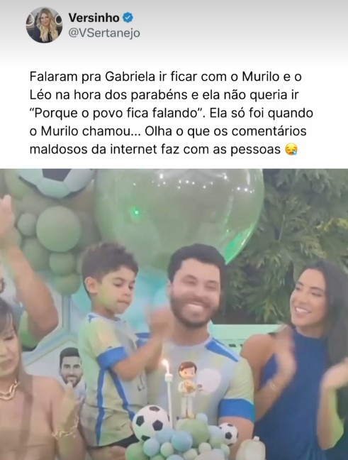 Atitude da madrasta com filho de Marília Mendonça repercutiu (Foto: Reprodução / Instagram)