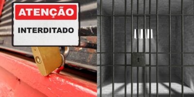 Salão interditado e prisão de funcionária (Reprodução: Montagem TV Foco)