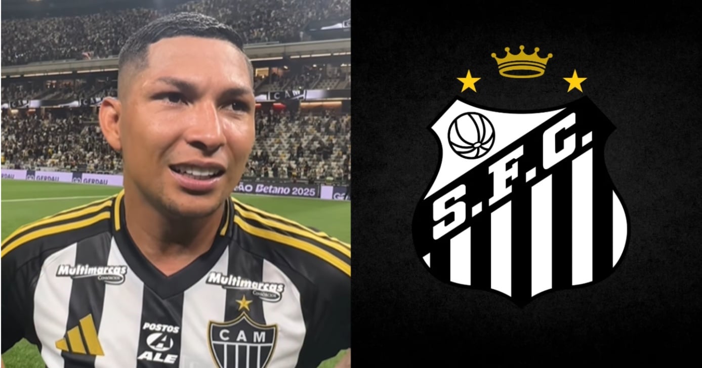Vojvoda diz SIM e Rony, do Atlético-MG, tem ida preparada ao Santos - Montagem/TV FOCO/Instagram