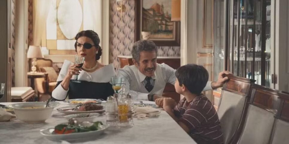 Simbá ficará chamando Sandra de mamãe (Reprodução: Globo)