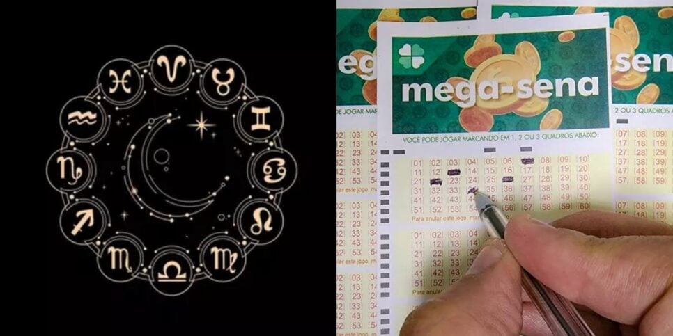 Signos com mais chances de ganhar na Mega-Sena (Reprodução: Montagem TV Foco)