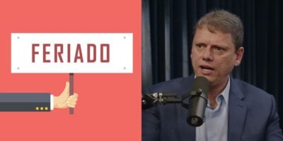 Tarcísio de Freitas ciente de feriados em cidades de SP (Reprodução: Flow Podcast)
