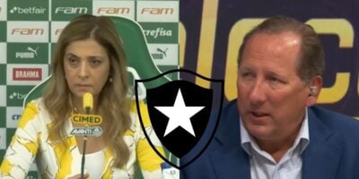 Textor dá rasteira em Leila por atacante ao Botafogo (Reprodução: SporTV / Youtube)