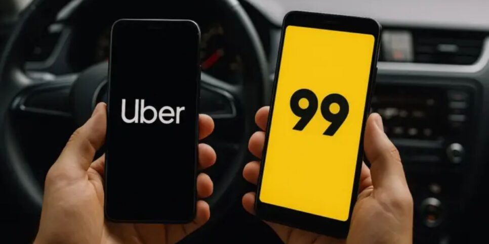 Uber e 99 podem ter que colocar câmera nos carros dos motoristas (Reprodução: Montagem TV Foco)