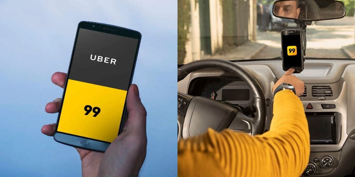 Uber e 99 se preparam por nova obrigação ao carro dos motoristas (Reprodução: Montagem TV Foco)