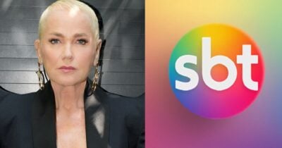 Xuxa e logo do SBT (Foto: Reprodução / SBT)