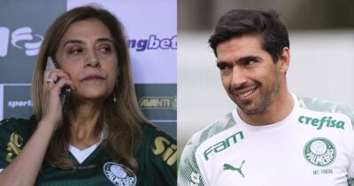 Leila comunica Abel Ferreira e aprova venda de atacante de R$25M do Palmeiras em 2026 (Foto Reprodução/Montagem/TV Foco/Ettore Chiereguini/Agif - Agência De Fotografia/Estadão Conteúdo/Twitter)