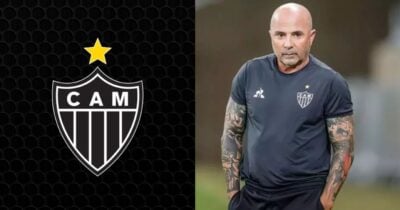 SAF do Atlético-MG comunica Sampaoli sobre compra de volante de R$25M (Foto Reprodução/Montagem/TV Foco/Bruno Cantini/Atlético)