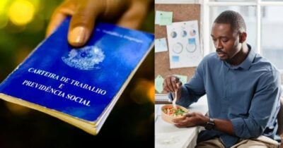 Fim do almoço de só 1h: Lei trabalhista informa CLTs com direito a 30 minutos extras em 2026 (Foto Reprodução/Montagem/TV Foco/Canva/Paola)