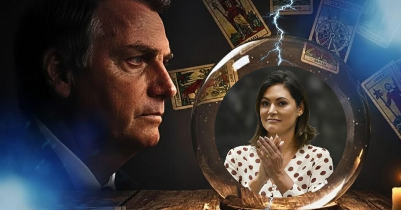 Previsão de perigo envolve Bolsonaro e Michele (Foto Reprodução/Entrevista JN/Globo/GMN/Montagem/Tv Foco/Canva/Lennita/Marcelo Camargo/Agência Brasil)