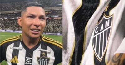 SAF do Atlético-MG comunica venda de Rony - Montagem/Instagram