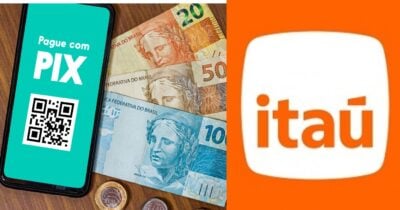Ilustração PIX e logo Itaú (Fotos: Reproduções / Canva/ Internet)