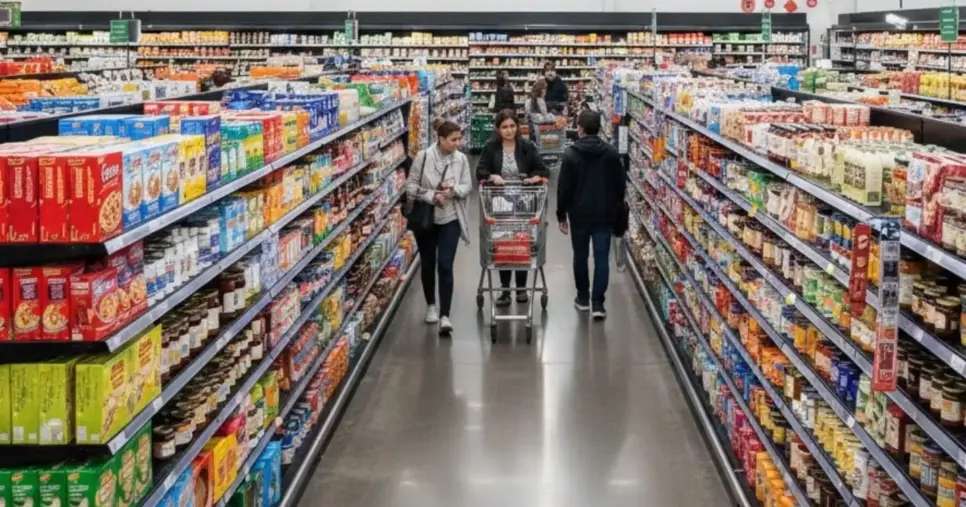 Ilustração supermercados (Foto: Montagem TV Foco / GMN)