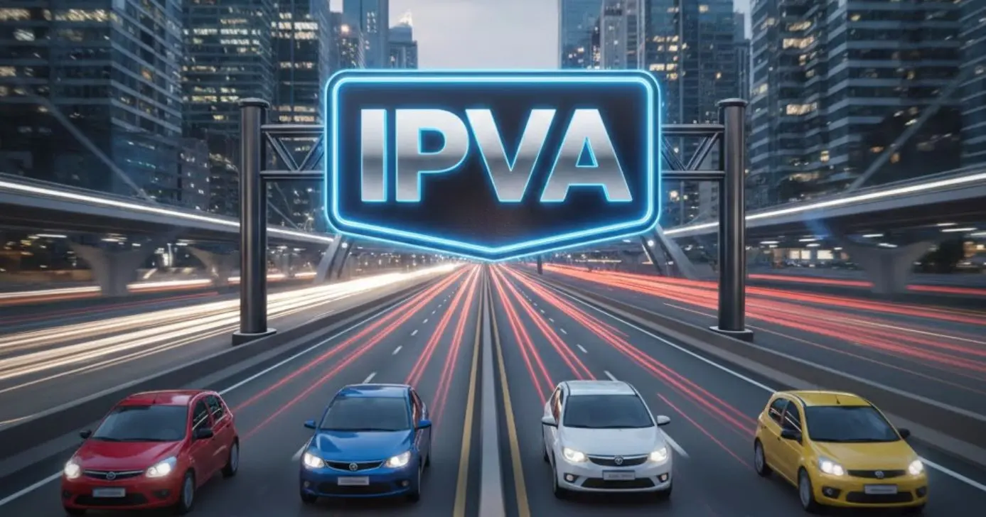 Ilustrações carros e IPVA (Foto: Montagem TV Foco / GMN)