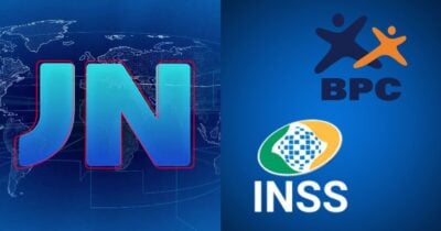 Logo Jornal Nacional, BPC e INSS (Fotos: Reproduções / Globo / internet)