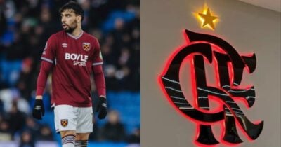 Lucas Paquetá e Flamengo (Foto: Reprodução/ Instagram: @lucaspaqueta - @westham/ Internet)