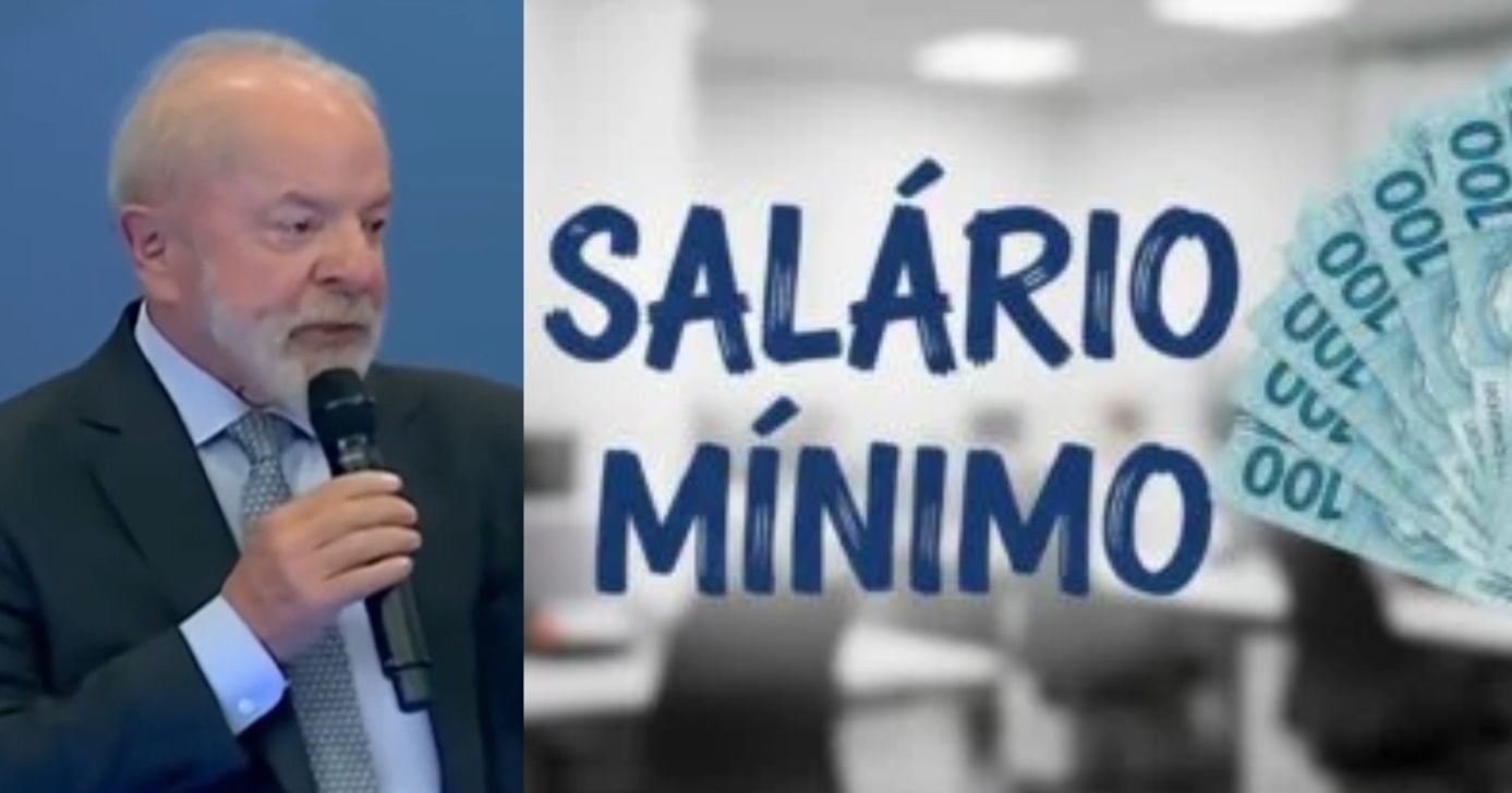 Lula e ilustração salário mínimo (Foto: Montagem  / GMN / Band)