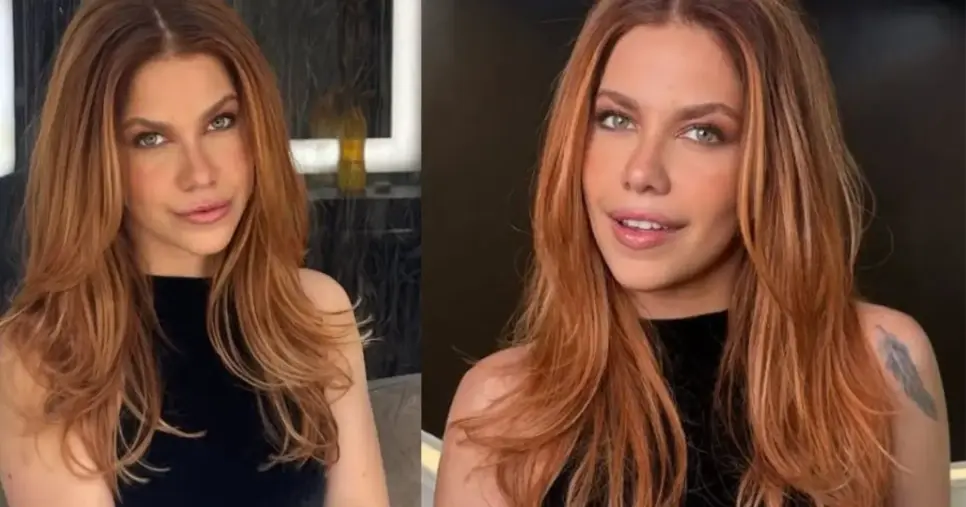 Thais Müller de visual novo e ruiva (Foto Reprodução/Montagem/Instagram/@mullerthais) Thais Müller de visual novo e ruiva (Foto Reprodução/Montagem/Instagram/@mullerthais)