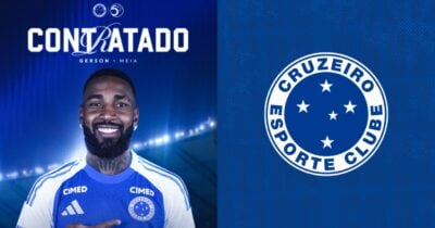 Cruzeiro anuncia Gerson como reforço de 2026 - Montagem/Instagram