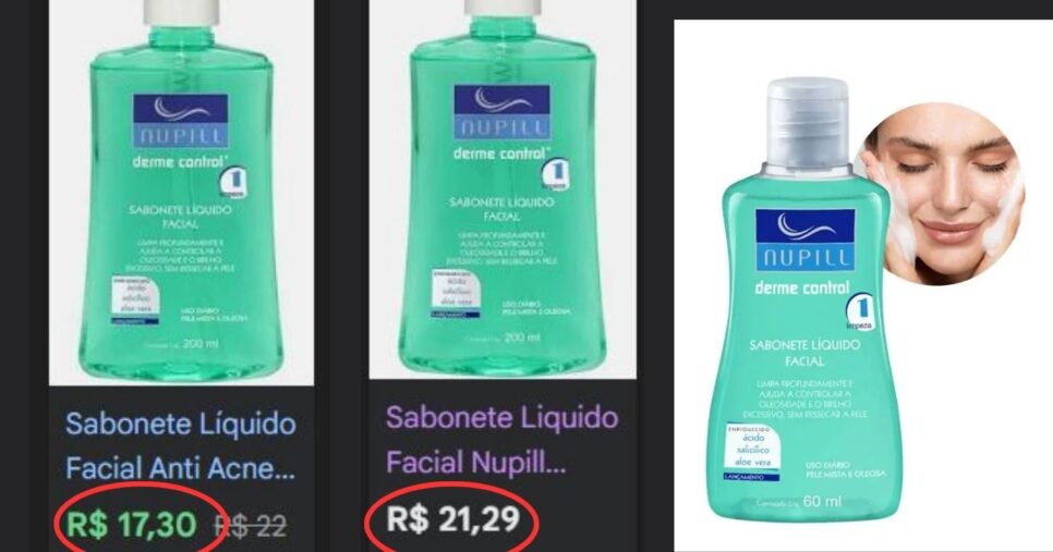 Sabonete Facial Nupill Derme Control